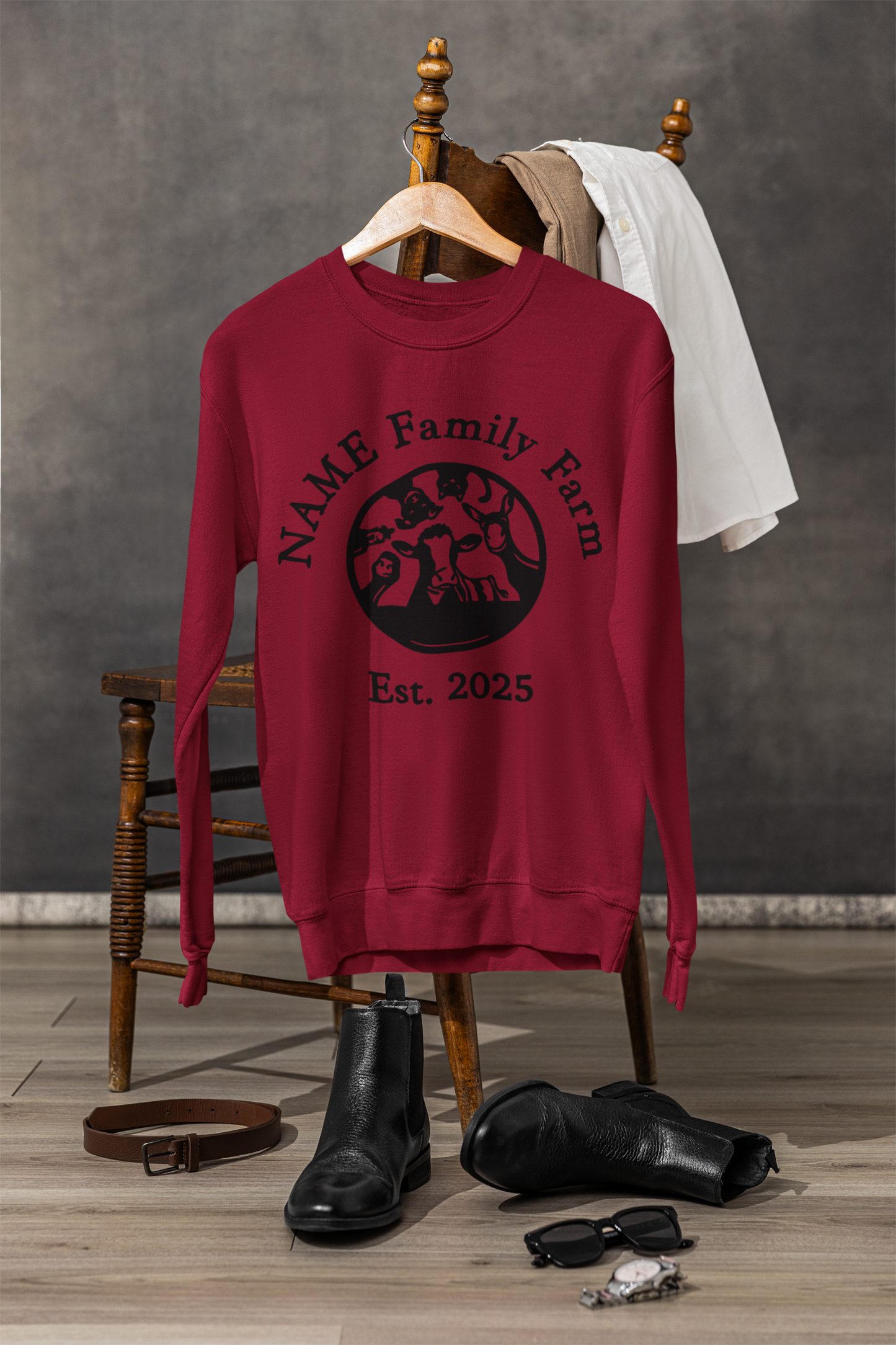 Personalized Family Farm Sweatshirt