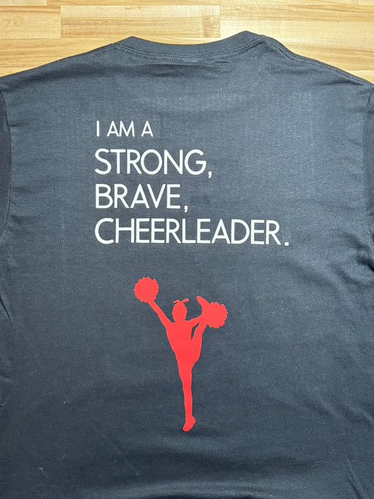 Strong, Brave, Cheerleader T-Shirt - Adult