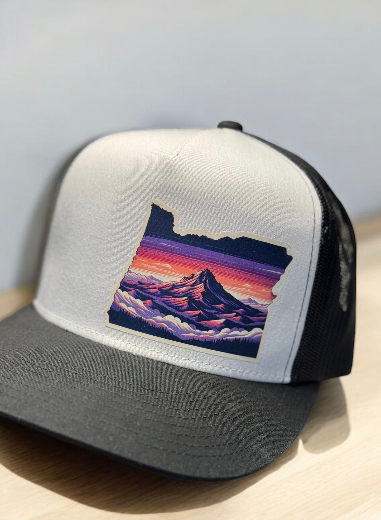 Oregon Mountain Sunset Hat