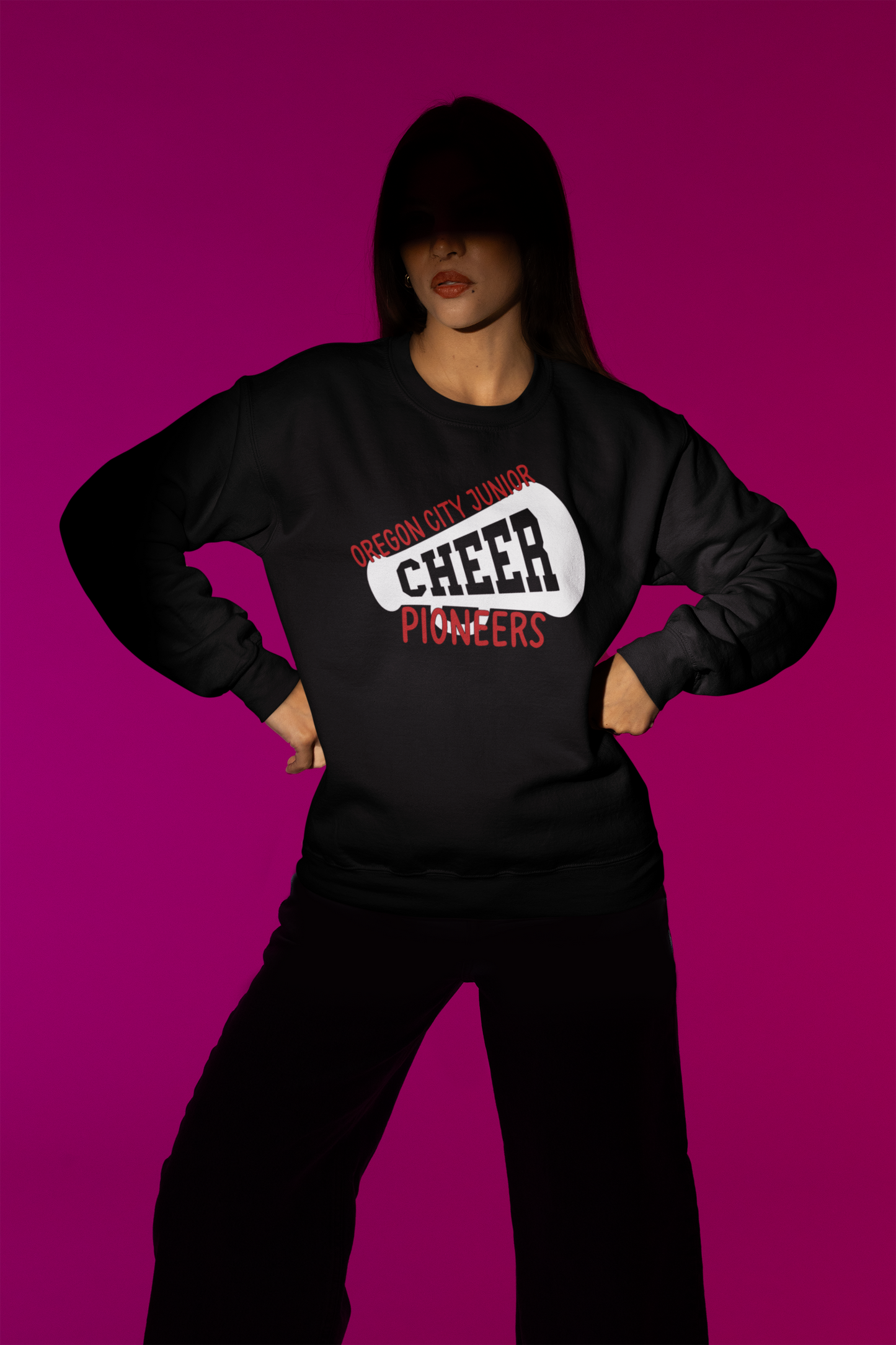 OCJC Pioneer "CHEER" Megaphone Crewneck