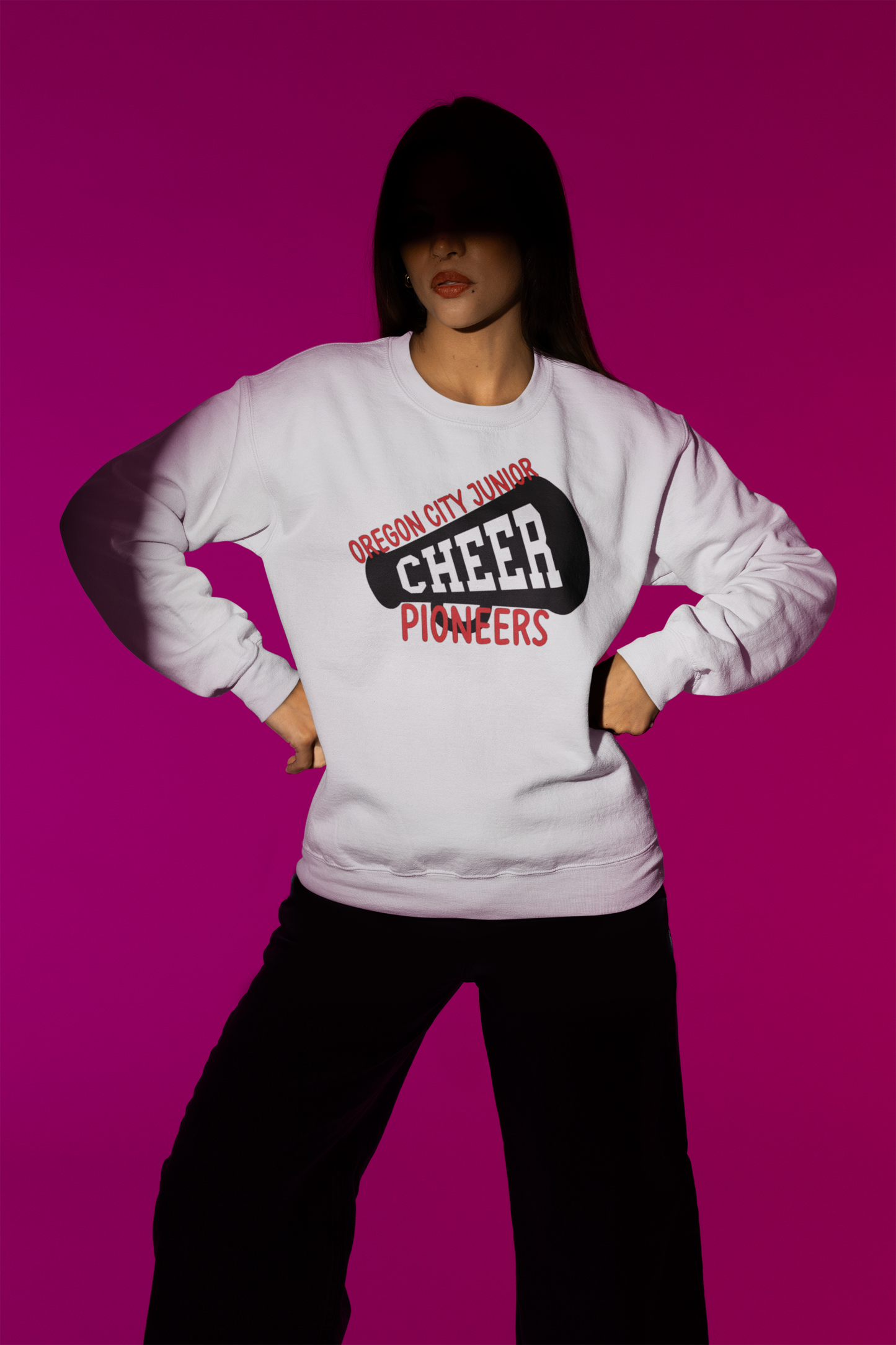 OCJC Pioneer "CHEER" Megaphone Crewneck