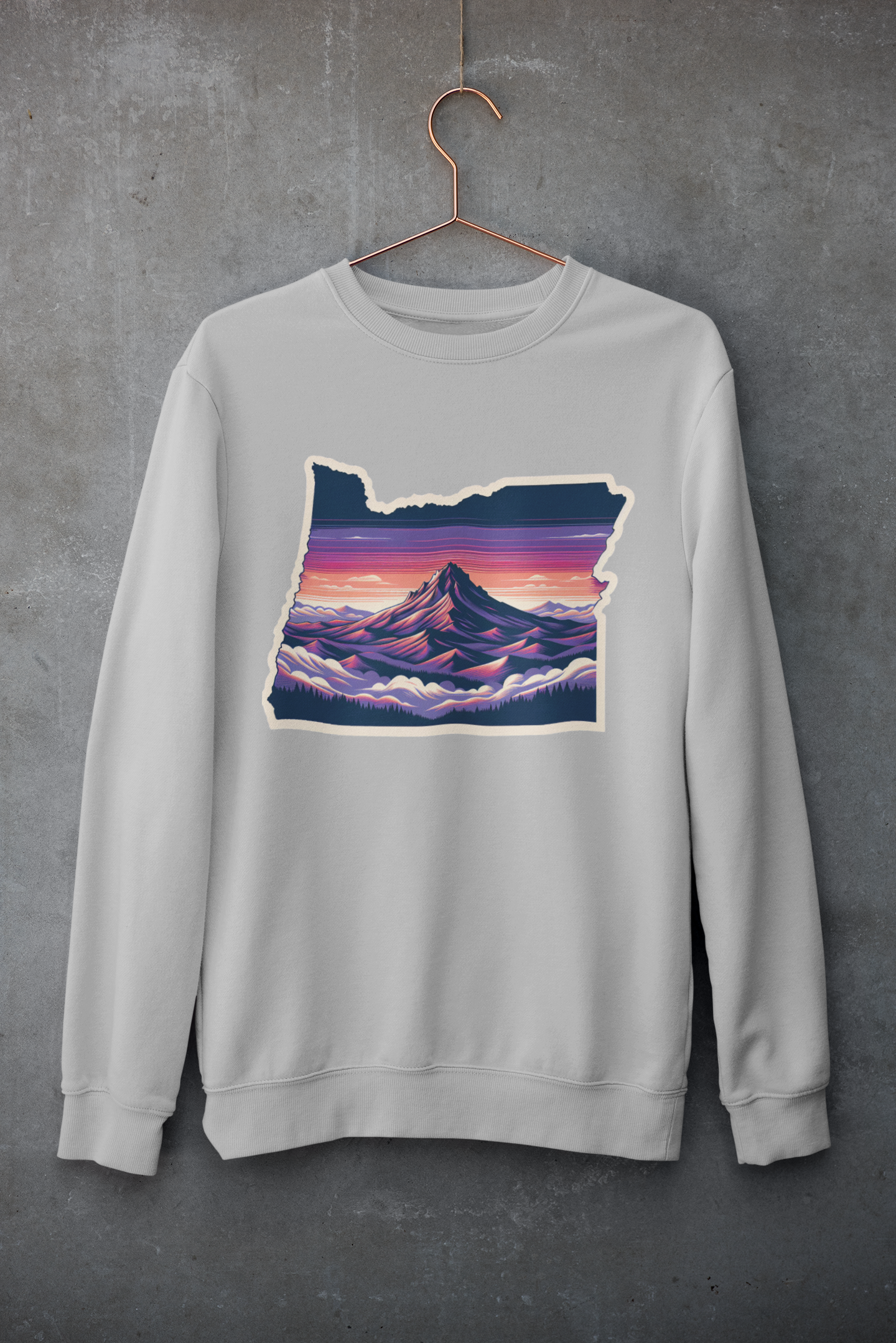 Oregon Mountain Sunset Sweatshirt