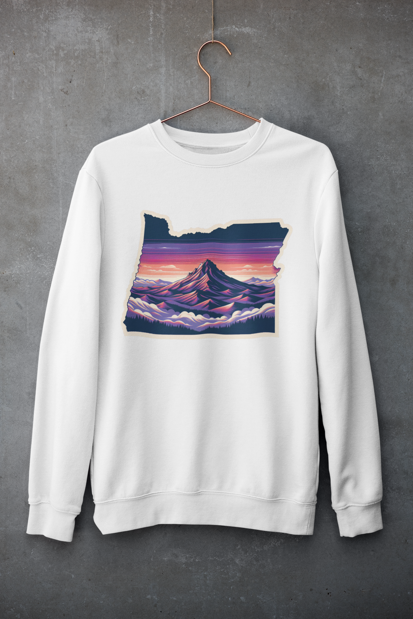 Oregon Mountain Sunset Sweatshirt