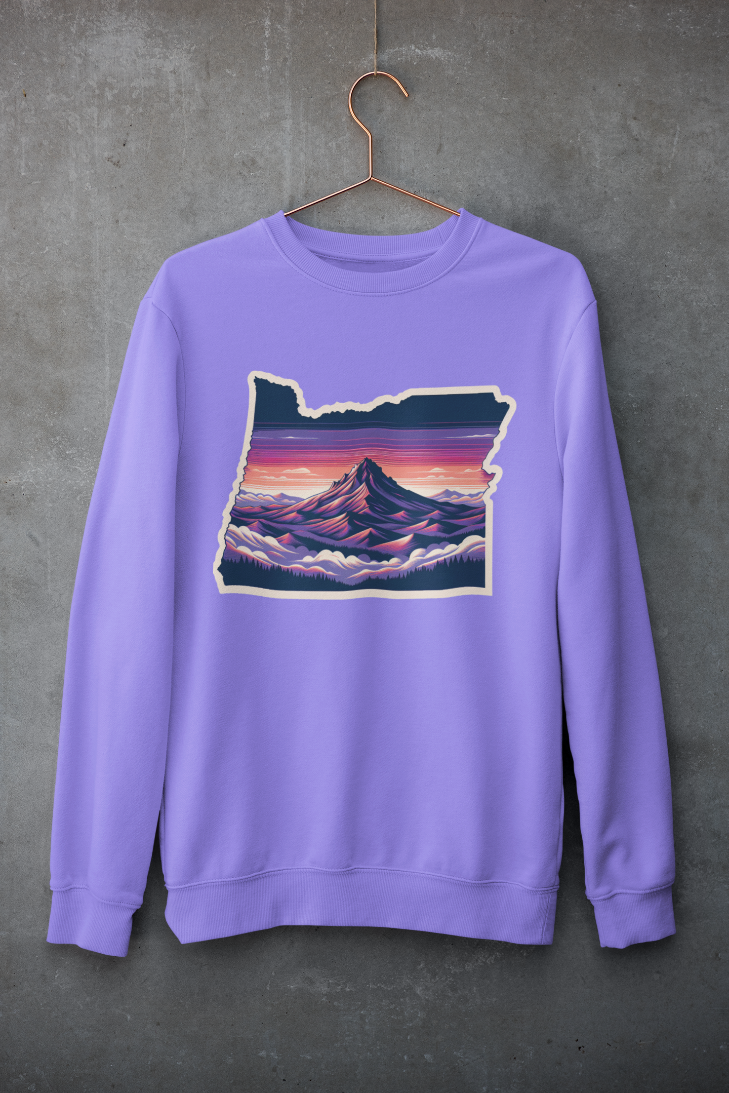 Oregon Mountain Sunset Sweatshirt