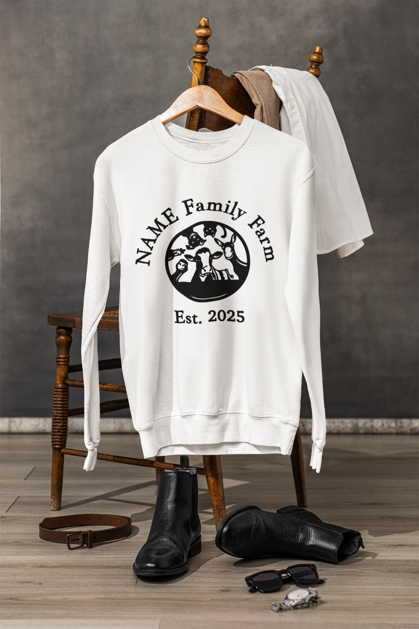 Personalized Family Farm Sweatshirt