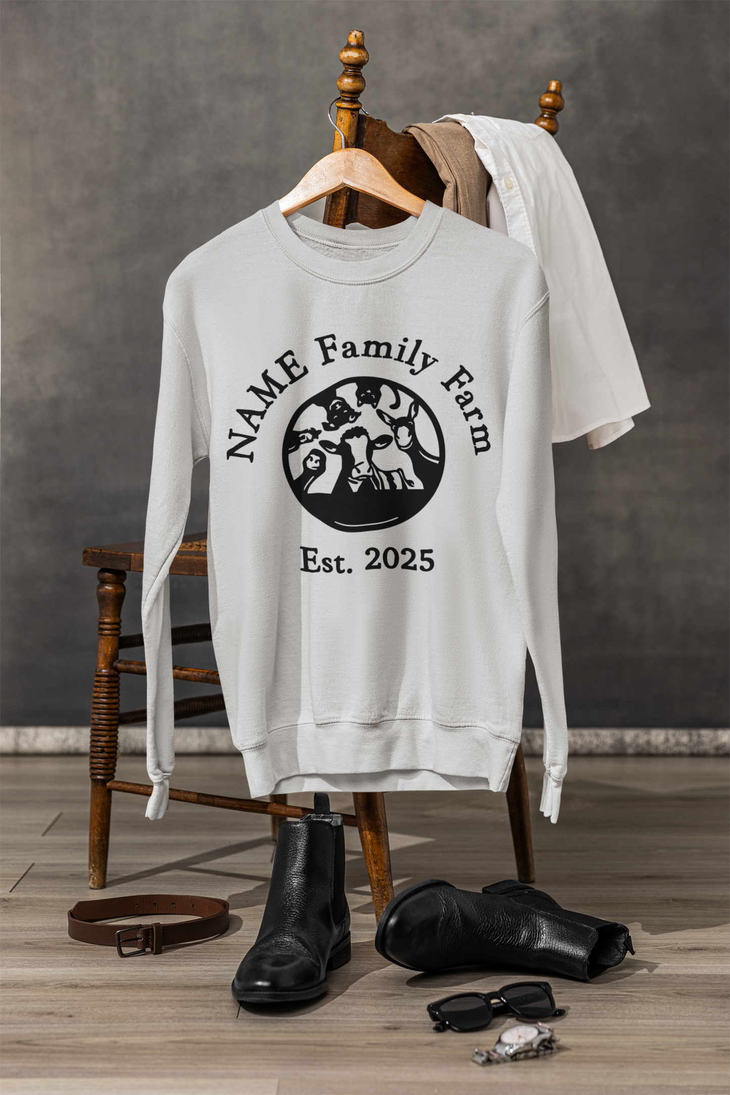 Personalized Family Farm Sweatshirt