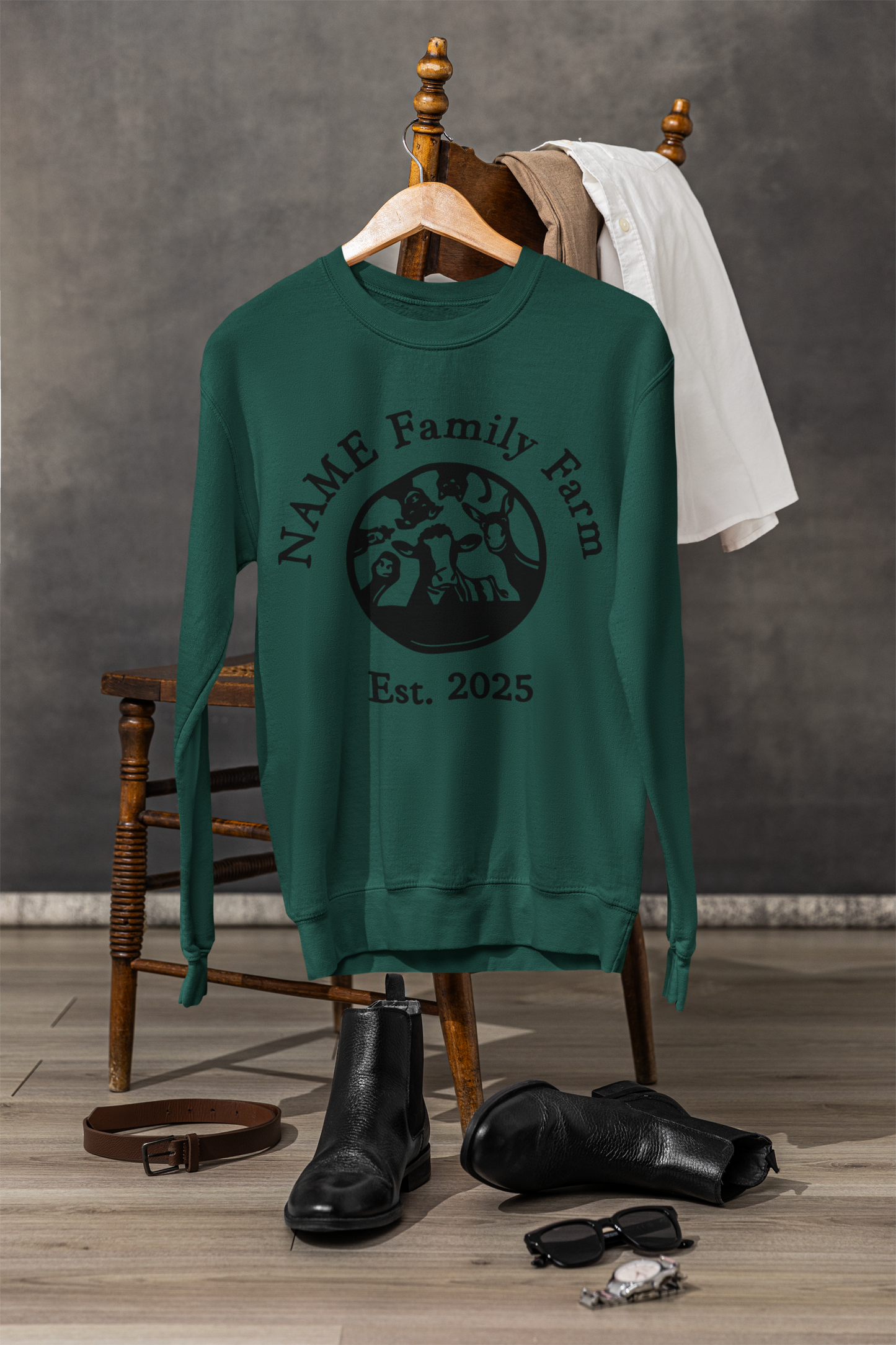 Personalized Family Farm Sweatshirt