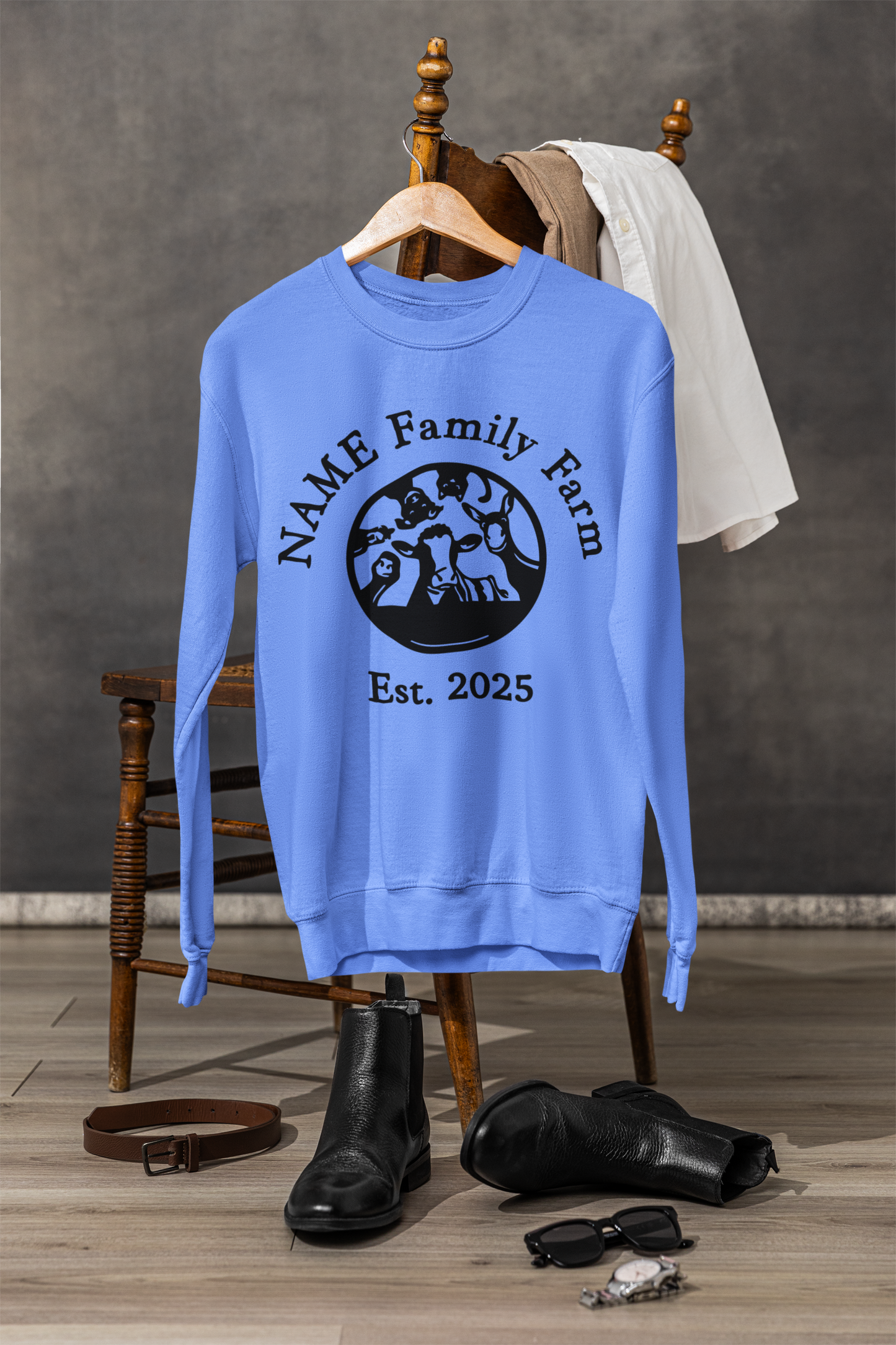 Personalized Family Farm Sweatshirt